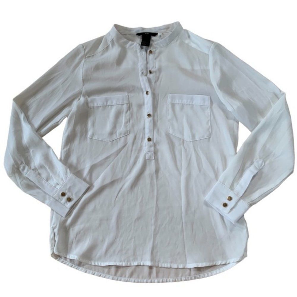 White H&M Blouse Size 2